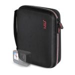 HSU Carrying Case for GoPro, Portable Surface-Waterproof Travel Case Storage Bag for Hero 13/12/11/10/9/8/7/6/5/4/3 Action Cameras and Accessories (Middle)