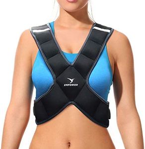 Empower Women's Weighted Fitness Vest, 8 Pound for Cardio and Weight Loss