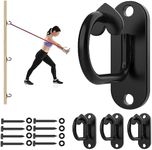 4PCS Resistance Band Wall Anchor, Wall Mount Workout Anchors for Suspension Training, Body Weight Straps, Strength Training, Yoga, Home Gym