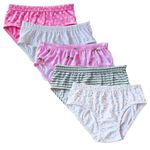 UCARE Girls Multicolor Kids Printed Girls Hipster Panties(Pack of 5) (9-10 Years, 3124-Multi)