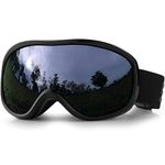 SPOSUNE Ski Goggles Over Glasses with Dual lens, Anti-fog Anti-UV Snow Goggle for Men Women Youth Skiing Snowmobile