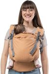 Boba X Baby Carrier Newborn to Toddler - Certified Hip Healthy, Micro-Adjustable Baby Carriers from Newborn - Breathable & Lightweight 100% Cotton Twill, Petite to Plus Size, 7-45 lbs (Linen Rye)