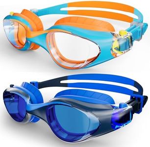 HIGAHY Kids Swim Goggles 6-14, Anti-Fog UV Protection for Boys Girls
