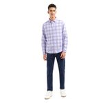 Levi's Men's Checkered Slim Fit Shirt (32907-0472_White