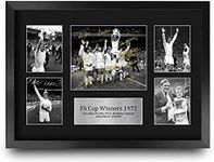 HWC Trading FR A3 Leeds United 1972 FA Cup Winners Printed Memorabilia Signed Autograph Display for Football Fans and Supporters - A3 Framed