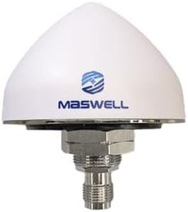 Maswell GNSS Navigation Surveying Antenna, High Precision CM Level GPS (L1/L2/L5), GLONASS (G1/G3), Galileo (E1/E5a/E5b), Beidou (B1/B2), and QZSS (L1/L2/L5) for Vehicle Marine Boat Drone
