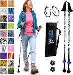 York Nordic Motivator Walking Poles for Balance and Rehab - Patented Stability Grips - Lightweight, Adjustable, and Collapsible - 2 Pieces Adjustable w/flip Locks - Heights 4'6" up to 6'2" - 230 lbs