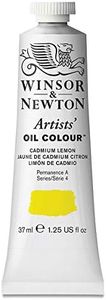 Winsor & Newton Artists' Oil Colour 37 ml Tube, Cadmium Lemon (086) (Series 4) (Pack of 1)