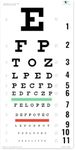 UCanSee Snellen Eye Chart Visual Acuity Chart for Eye Exams 20 Feet (11x22 Inches)