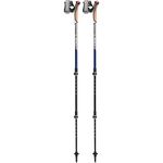 LEKI Traveller Carbon Adjustable Lightweight Trekking Poles for Hiking & Nordic Walking - Blue-Anthracite-White - 90-130 cm