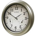 La Crosse Technology WT-3181PL-Q Quartz Indoor/Outdoor Wall Clock, 18"