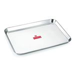 HAZEL Stainless Steel Serving Tray Rectangle | Extra Large Dining Table Plater, Set of 1