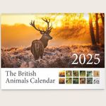 British Animal 2025 Wall Calendar Featuring Stunning Photography of Animals from Britain - Includes All UK & World Holidays & Dates Included | Perfect Christmas Calendar for the Home and Office