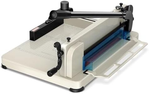 12 Inch Guillotine Paper Cutter Heavy Duty,Paper Cutter Heavy Duty for A4 Paper, 400 Sheet Capacity,White Paper Cutter Heavy Duty for Office Home School