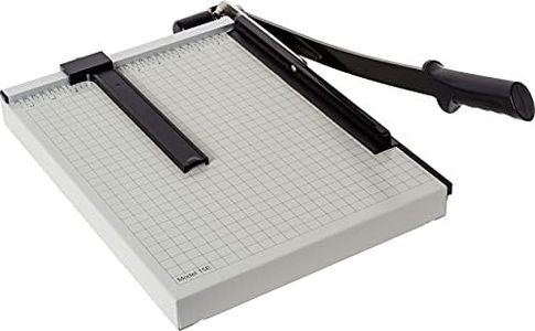 Dahle 15e Vantage Paper Trimmer, 15" Cut Length, 15 Sheet, Automatic Clamp, Adjustable Guide, Metal Base with 1/2" Gridlines, Guillotine Paper Cutter