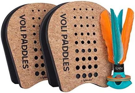 Waboba VOLI Paddle Game - Rethink Your Outdoor Game – Backyard Set Includes: 2 Wearable Paddles and 1 Oversized Shuttlecock