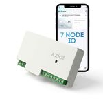 AZIOT 7 Node IO 1 Way Smart Toggle Switch,6 Normal Loads + 1 x 16A Heavy Load,WiFi + Bluetooth,Dual Power Input (Inverter & Raw),Timer Function,Voice Control with Alexa & Google,Made in India