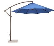 Invezo Garden Umbrella Side Pole Round Outdoor Garden Umbrella (9ft diameter, Blue) with 30 kgs Granite Stand - Patio outdoor/Big Size Outdoor Umbrella/Cantilever Umbrella/Balcony Umbrella.
