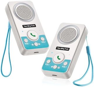 Intercoms Wireless for Home, 2 Way Audio Hands-Free Long Range Wireless Intercom System, 4 Ringtones 8 Volume Levels, Up to 10 Days Standby Intercom Syetem for House, Office, Classroom, White