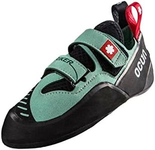 Ocun Striker QC Bouldering Shoe I Rock Climbing Shoe, Green Malachite, 10 Women/9 Men