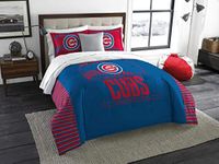 MLB Chicago Cubs Comforter Set with 2 Shams, One Size, Multicolor