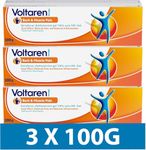 Voltaren Emulgel, Back & Muscle Pain, topical pain gel 3 x 100g