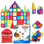 SNAPTRON Magnetic Blocks for Kids Tiles -60 Pieces Set Gifts for Girls, Boys, Magnetic Blocks for Kids 3+ Years, 4 5 6 7 8 9 10/ Constructing & Learning Builder Educational Kids Magnetic Blocks Game