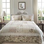 Peace Arch Imports 100% Cotton Quilt Set, Montage (Queen - 3 Piece)