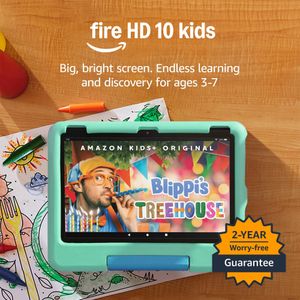 Amazon Fire HD 10 Kids Tablet 32GB – 10.1" Screen, Parental Controls, Ages 3-7