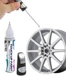 ESEWALAS Two-In-One Car Rim Paint Pen,Car Wheel Scratch Remover Anti-rust Wheel Hub Paint Scratch Repair,Car Wheel Scratch Fix Rim Touch Up Paint,Car Rim Paint Fill Pen for Car Wheel Repair (Silver)