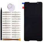 ZS600KL LCD Digitizer Touch Glass Screen+Adhesive Replacement for Asus ROG Phone ZS600KL Z01QD Black