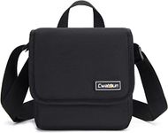 Cwatcun Polaroid Camera Bag for Polaroid Box Camera,Camera Case Compatible with Polaroid Originals OneStep+, Onestep 2, Now I-Type Instant, Polaroid 600 Film Cameras (Black)