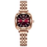 NIBOSI Women Watches Analog Rose Gold Square Dial and Band Women's Stainless Steel Watch for Girls&Miss&Ladies Diamond Studded with Stylish Watches Waterproof