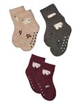 New Arihant Traders Winter Woolen Socks for Baby Boys and Baby Girls (Anti Skid, 3 Pair, 2 to 3 year, Multicolor)