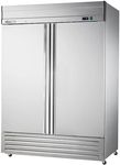 Value Series Commercial Freezer - 54"W, 2-Solid Door Reach-in, Stainless Steel (69K-938)