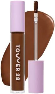 Tower 28 Swipe Serum Concealer - Hydrating Medium-Full Coverage Concealer + Under Eye Brightener - Skin Care Infused Makeup with Hyaluronic Acid + Soothing Centella - 19 Rich/Golden (0.22 oz)