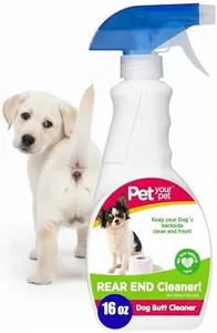 Rear End Cleaner – Safe Dog Butt Spray to Keep Your Dog’s Backside Clean & Fresh – No Rinse Dog Spray Made with Natural Ingredients - Anal Cleaner Pet Supplies