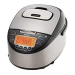 Tiger JKT-D18U Stainless Steel Multi-Functional IH Rice Cooker, 10 Cups, silver