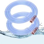 2 Pack-Safety Siphon Pump Hose for Manual Transfer Liquid Gas Oil Fuel Water and Gasoline, 𝑺𝒉𝒂𝒌𝒆 𝒔𝒊𝒑𝒉𝒐𝒏 𝒑𝒖𝒎𝒑,6 Feet Portable Power Hand Liquid Transfer Pump, 1/2" Value