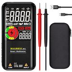 MAXRIENY Rechargeable Digital Multimeter Color LCD 9999 Counts Auto Range Pocket Smart Voltmeter Capacitance Ohm Hz Continuity Diode Duty Cycle V-Alert Live Check Voltage Tester
