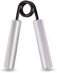 DUTTY 100lbs-350lbs Fitness Heavy Hand Grips Strength Excerciser Wrist Strap Rehabilitation Developer Muscle Training Device (Silver, 300lb)