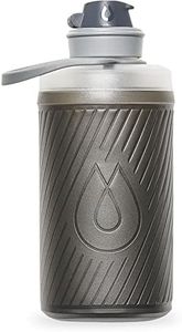 Hydrapak Flux - Collapsible Backpacking Water Bottle (750 ml) - BPA Free, Ultra Light, Spill-Proof Twist Cap - Mammoth Grey