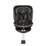 Ickle Bubba Radial i-Size Plus 360° Rotating Car Seat – ISOFIX, Birth to 150cm (Approx. 12 Years), Rear & Forward Facing, Memory Foam Headrest, Side Impact Protection (Black)