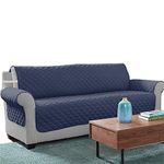 Relarr Water proof Sofa Covers Couch Slipcovers Furniture Protector, Pet Sofa Protector, Non-slip design with Silica gel point Machine Washable (3 seaters, Dark Blue)