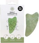 Daily Concepts Daily Jade Gua Sha Facial Tool to Help Sculpt Facial Features by Stimulating the Face and Leaving Brighter Glowing Skin, Safe for all Skin Types 107g