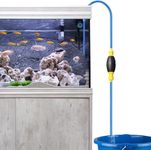 VRUNDAVAN CARE Aquarium Vaccum Syphon Pipe Fish Tank Gravel Cleaner Aquarium Water Changer with 2 Pipe 1 Meter