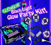 Black Lights for Glow Party! 115W Blacklight LED Strip kit. 4 Pack of UV Lights to Surround your Neon Party. Ultraviolet Lighting for Big Rooms. Easy Set Up! Glow in The Dark Party Supplies. Lumière Noire