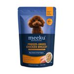 Meeku Freeze Dried Chicken Breast Dog Food Topper Single Ingredient Chicken Treat for Puppies Adult Pets Meal Topper Training Snack Pet Food for All Breeds 50G Pack
