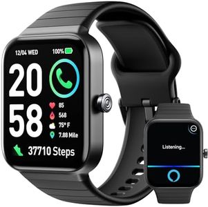 Smart Watch for Men(Answer/Make Call), Alexa Built-in 1.8" Touch Screen Fitness Watch with Heart Rate SpO2 Sleep Monitor, 100 Sports, IP68 Waterproof Outdoor Sports Smartwatch for Android iOS Phones
