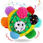 Baby Sensory Music Shake Dancing Ball Toy for Toddlers 1-3,Sensory Bumble Ball Toy for Kids, Montessori Sensory Toys Bouncing Toddler Ball Learning Toys Gifts for 1 Year Old Up